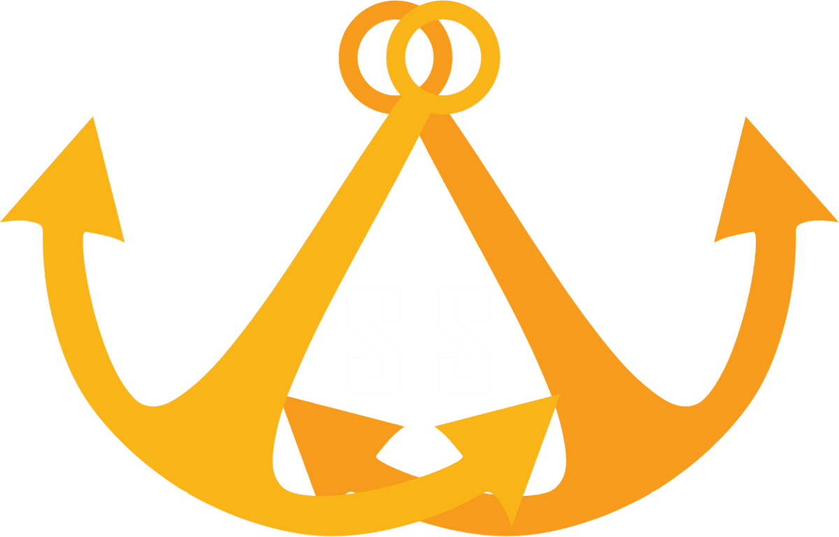 Símbolo da Seven Seas: duas âncoras com as letras SS